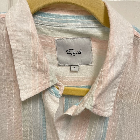 Rails Charlie Button Down in Marbella Stripe - Picture 5 of 11